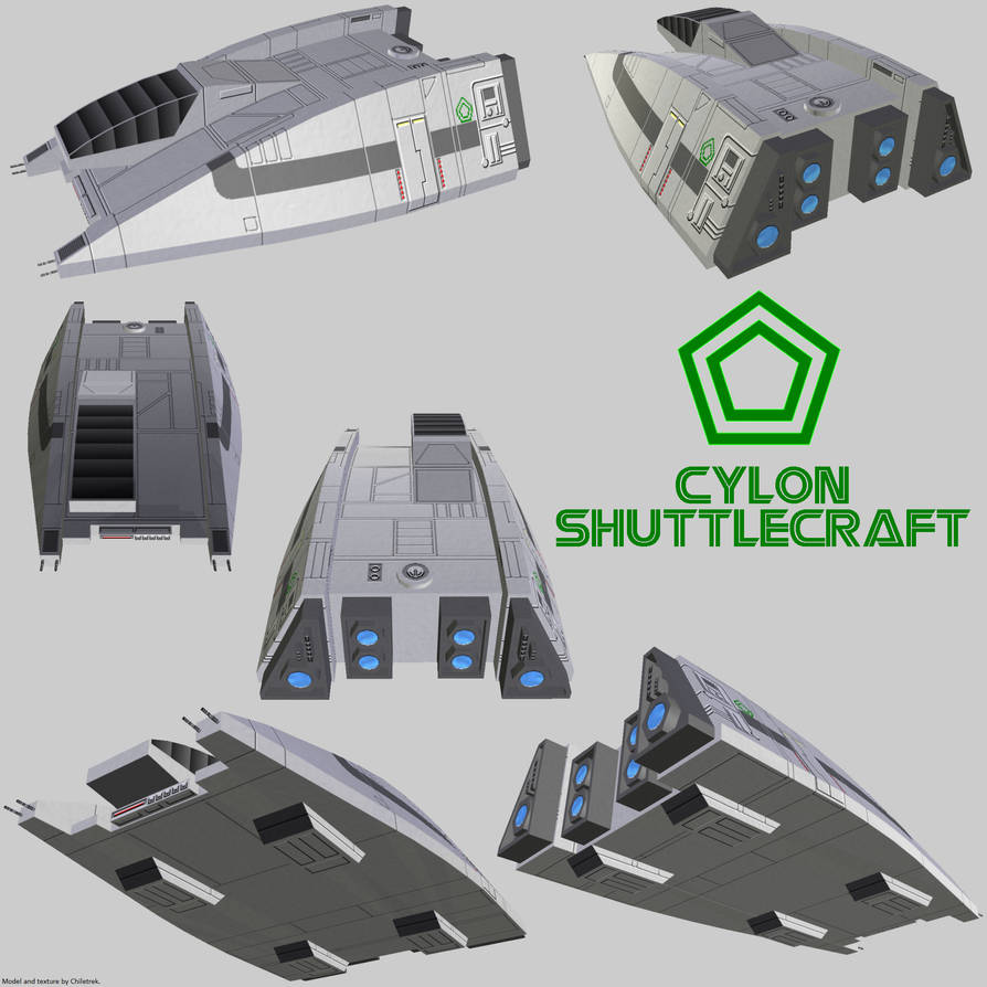 Cylon (TOS) Shuttle render by Chiletrek on DeviantArt