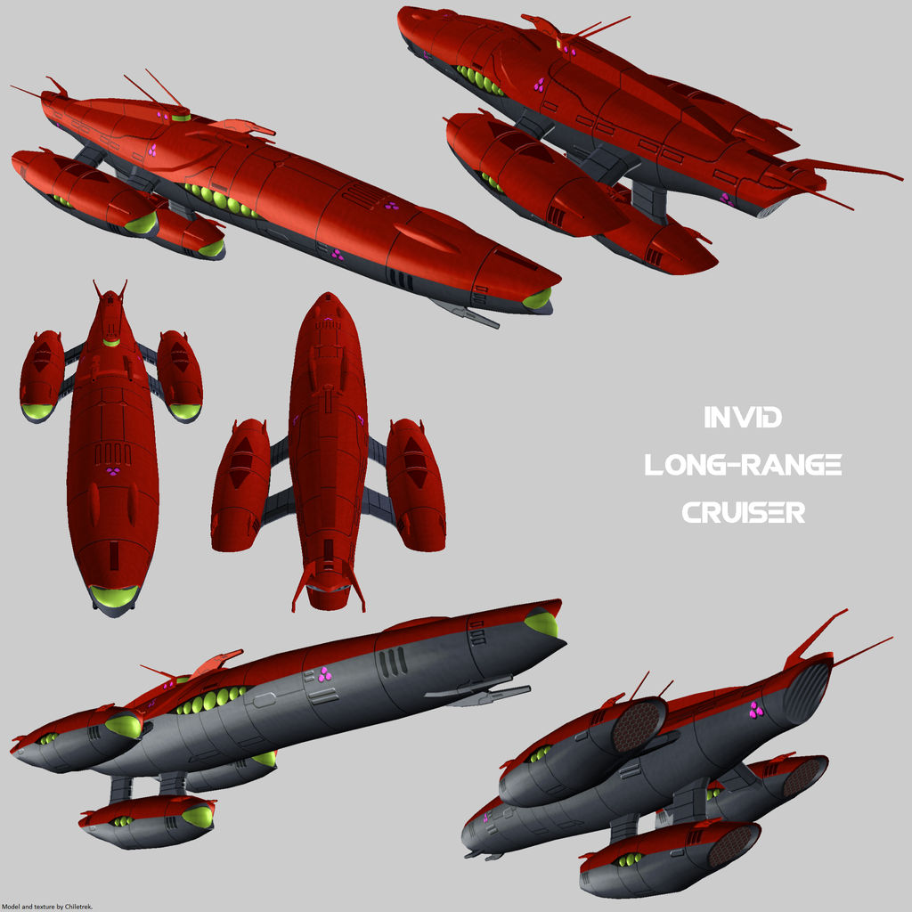 Invid Cruiser render by Chiletrek on DeviantArt