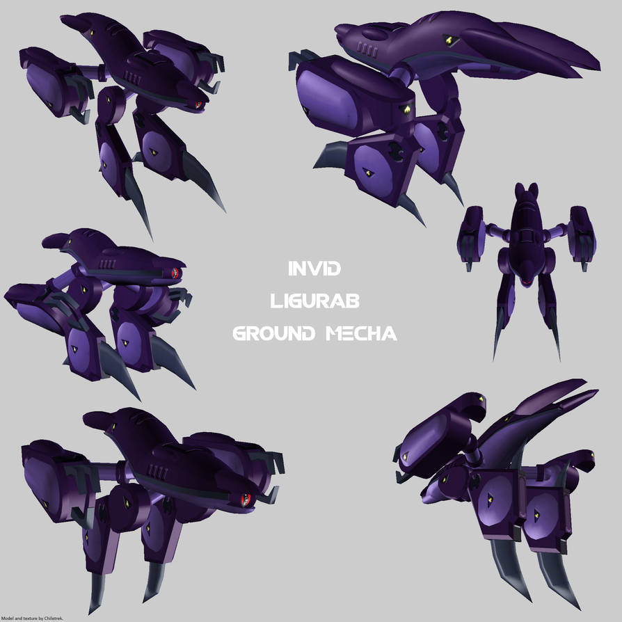 Invid mecha Ground Ligurab render by Chiletrek on DeviantArt
