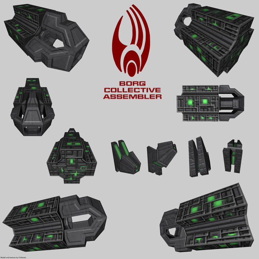 Borg Collective Construction Ship1 render by Chiletrek on DeviantArt