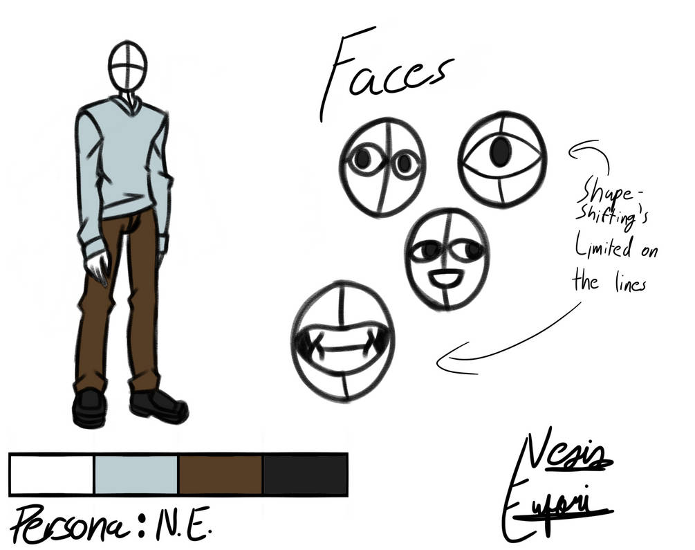 Persona Ref Sheet by KrossAvVe on DeviantArt