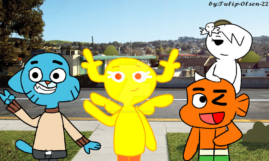 Penwin Gumball Penny Darwin and Carrie by Tulip-Olsen-22 on DeviantArt