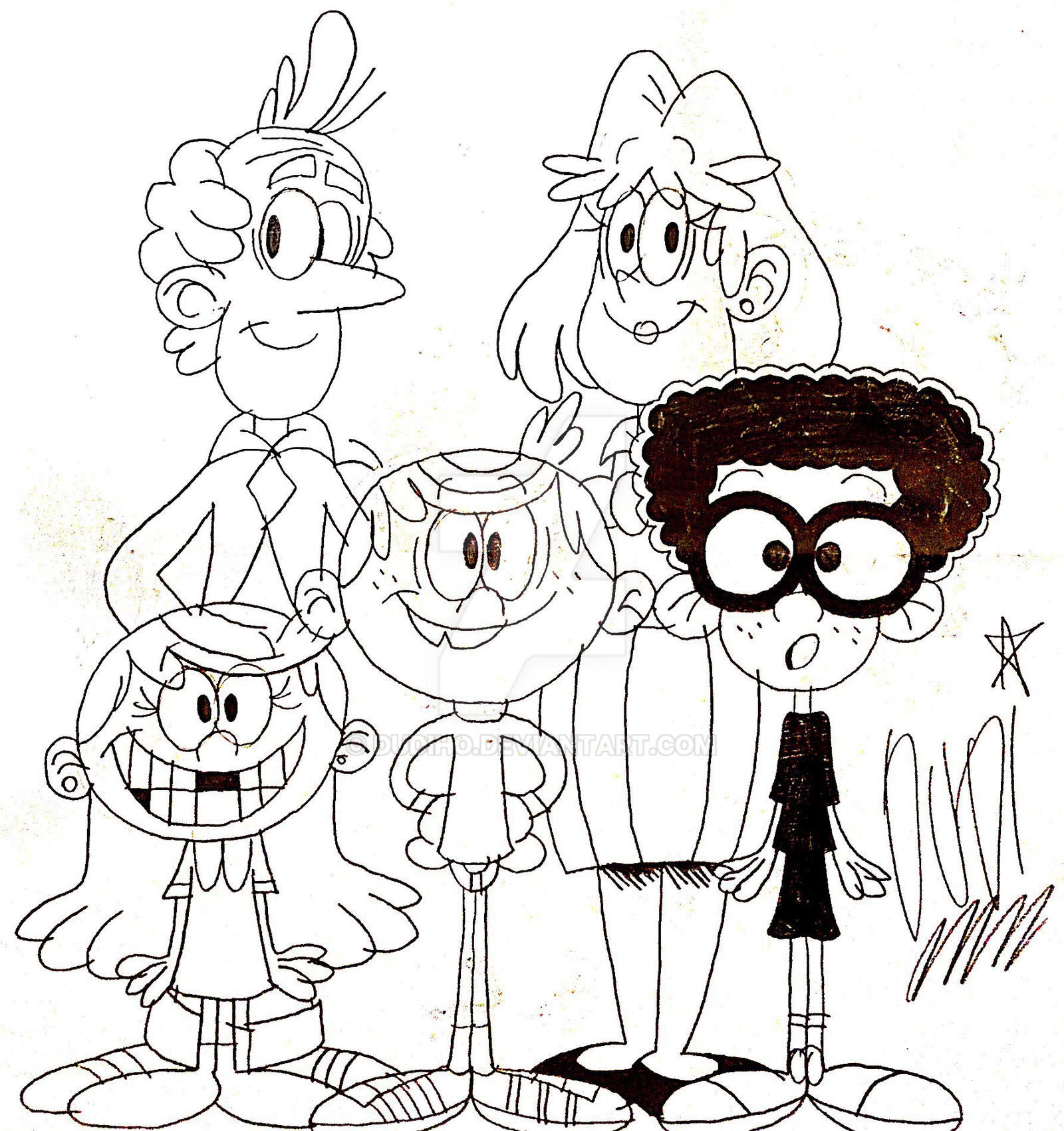 The Louds and Clyde dressed as Gumball family by dudiho on DeviantArt