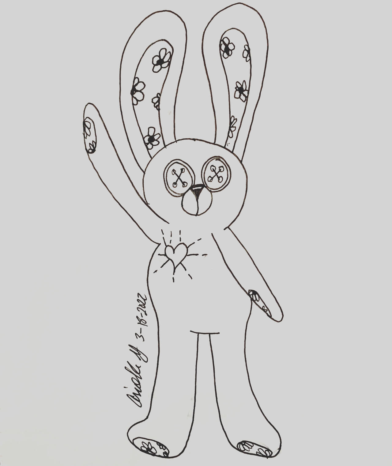 Button Eye Bunny by gryphongrl on DeviantArt