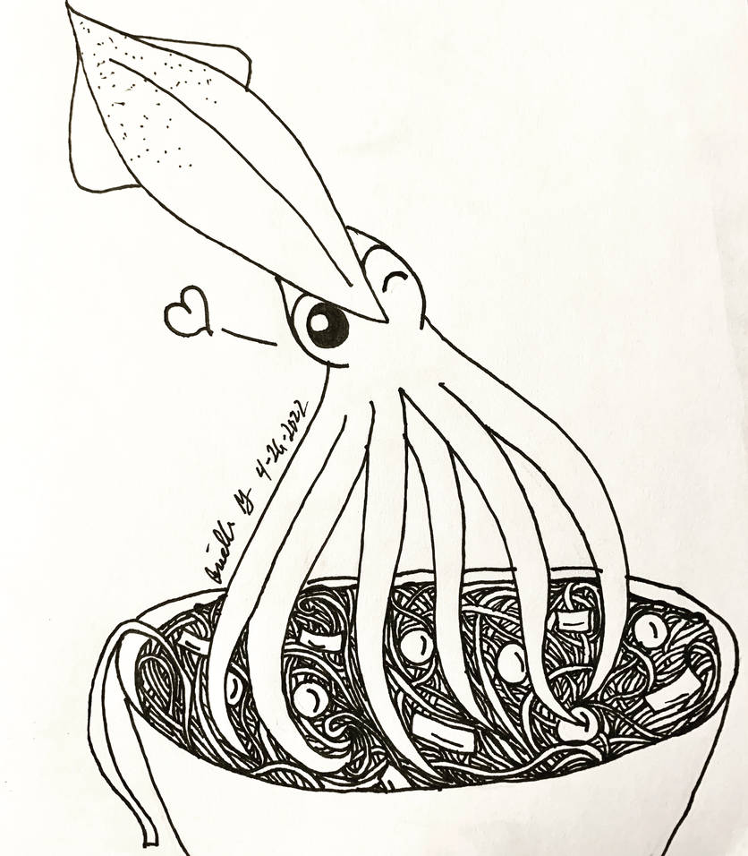 Squid Ink Pasta By Gryphongrl On DeviantArt untitled-he-will-only-eat-squid-ink-pasta