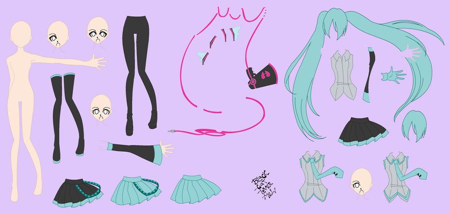 Miku Base by JosieTheSniper on DeviantArt