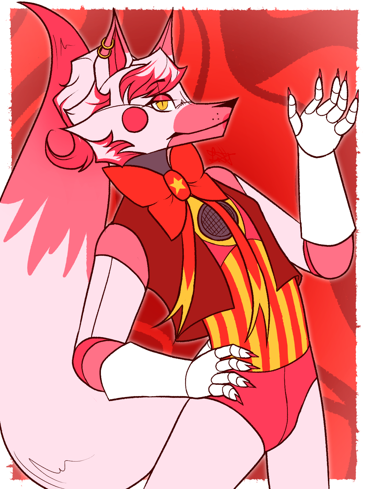Funtime Foxy Design Funtime Foxy au design by CaoticMoon on DeviantArt