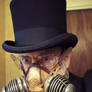 Man in Tophat and Respirator