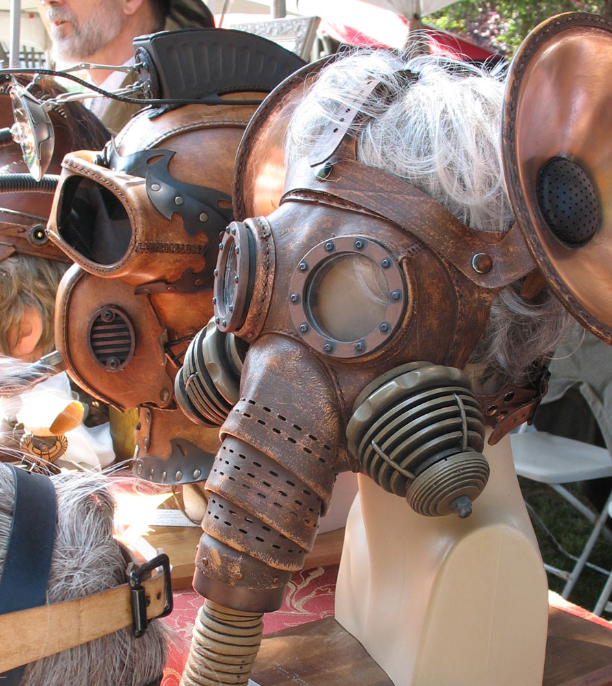 Maker Faire steampunk masks