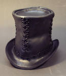 Leather Steampunk Top Hat by TomBanwell