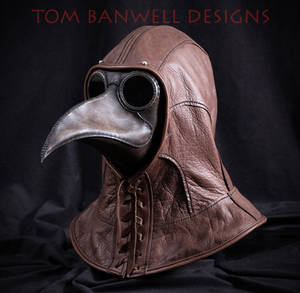 Plague Doctor Mask and Leather Hood