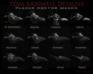 Tom Banwell Plague Doctor Masks