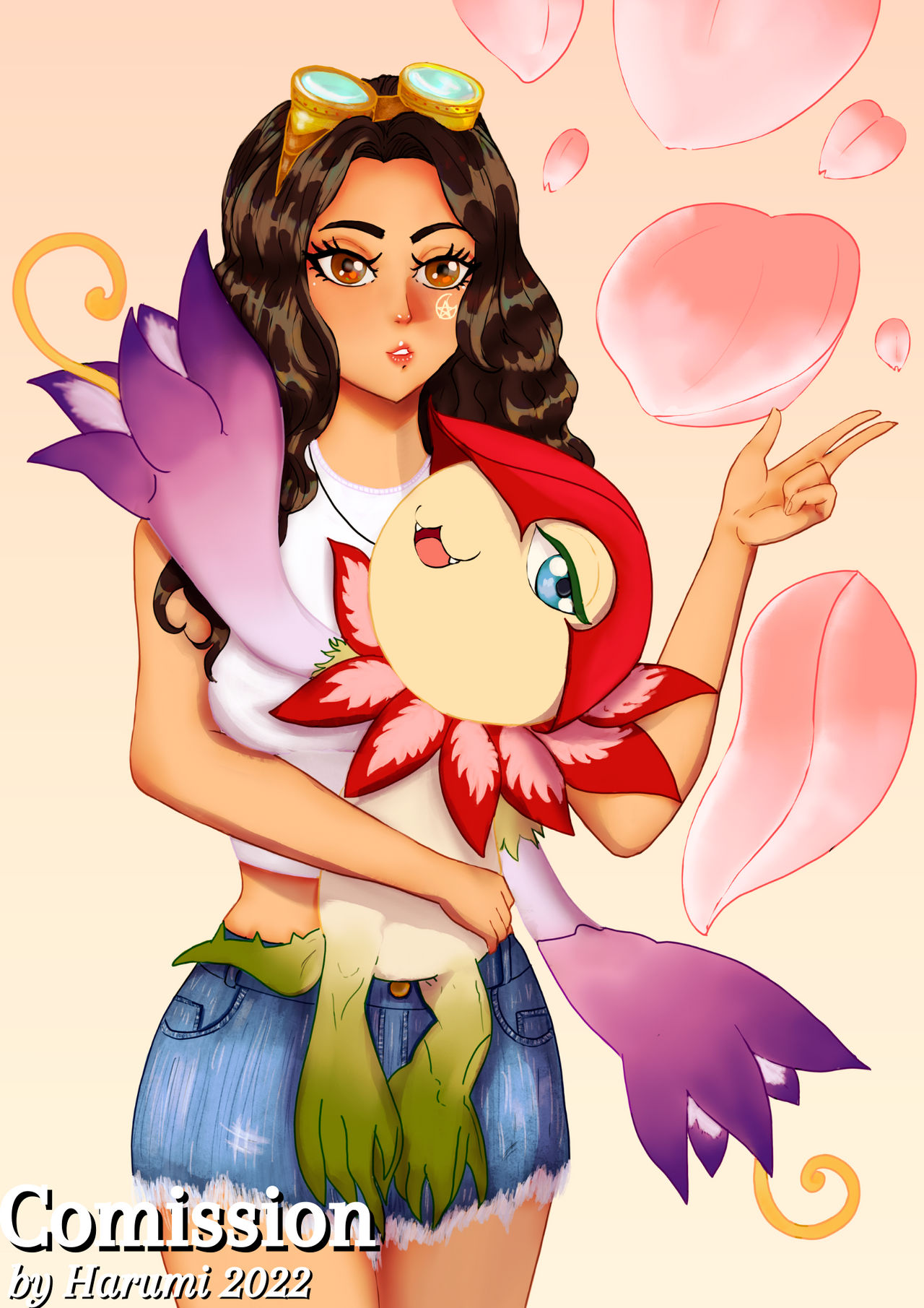 Floramon - Comission #56 by HarumiMizu on DeviantArt