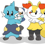 Dewott and Braixen Partners in Time owo