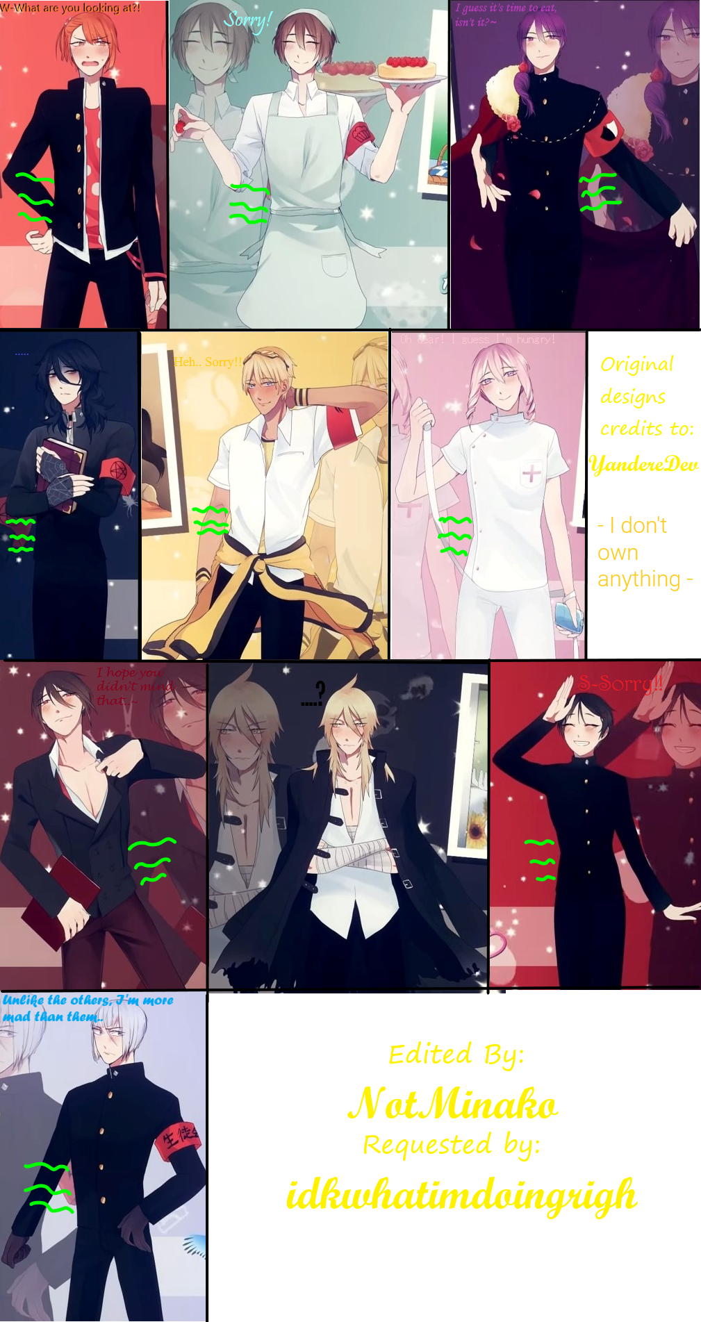 YanSim: Male rivals's stomachs growling by NotMinako on DeviantArt