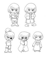 Frisk cosplaying