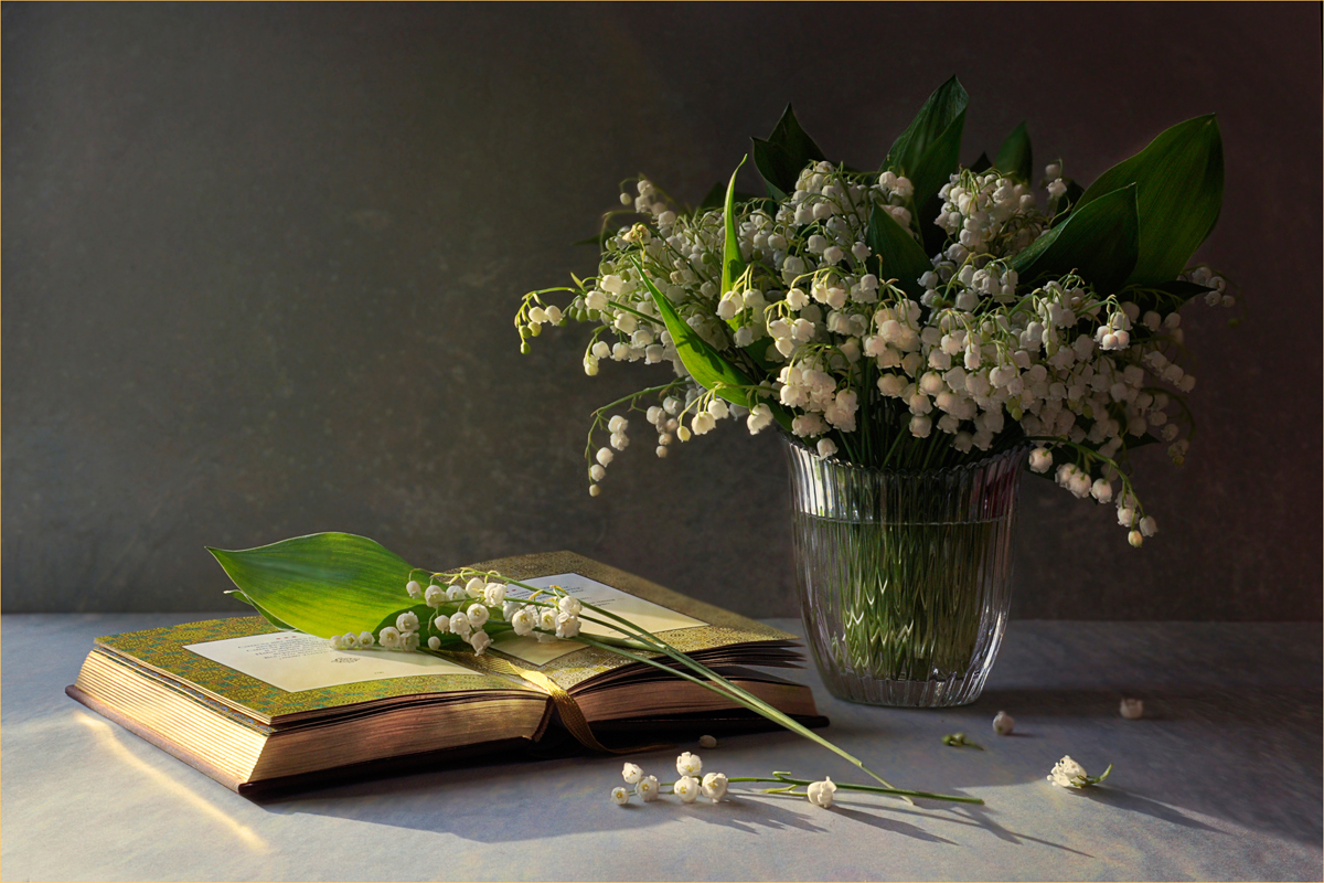 Still life with lilies of the valley