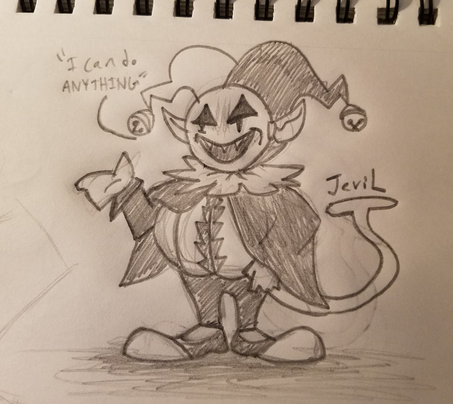 A Jevil Thing (FanArt) by TheLiquidBoy on DeviantArt