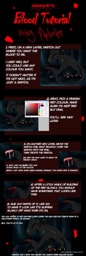 Photoshop Blood tutorial