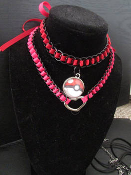 Ribbonmail necklaces.