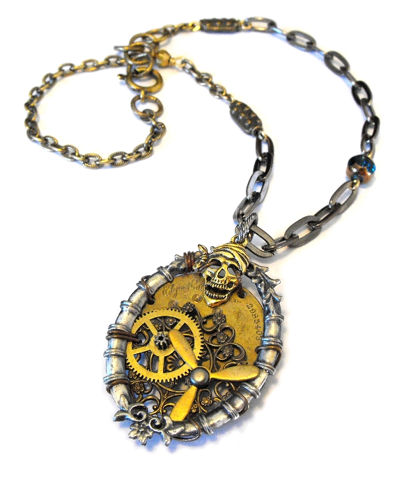 Steampunk Airship Pirate Necklace