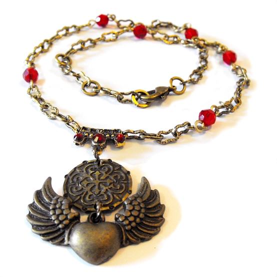 Winged Heart Valour Necklace