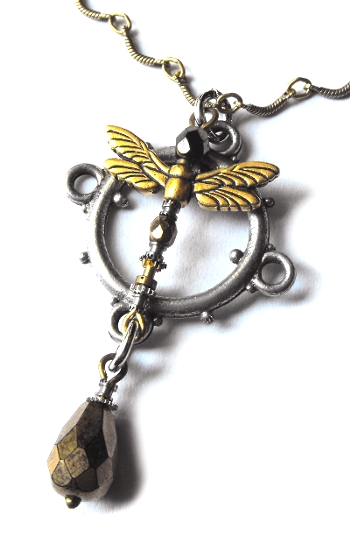 Steamfly necklace close up by JLHilton