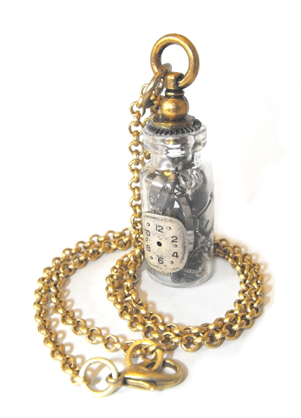 Steampunk Vial Necklace 2