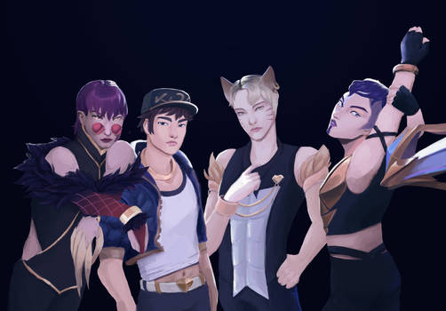 K/DA male ver. painting