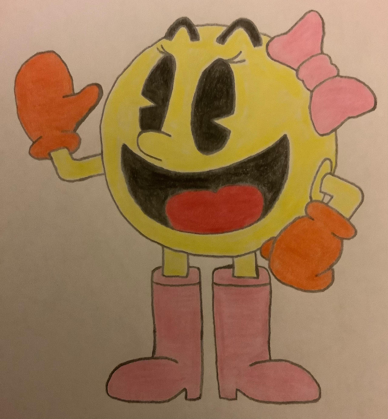 Ms. Pac-Man by Philip-Mojica on DeviantArt