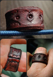 Leather ring.