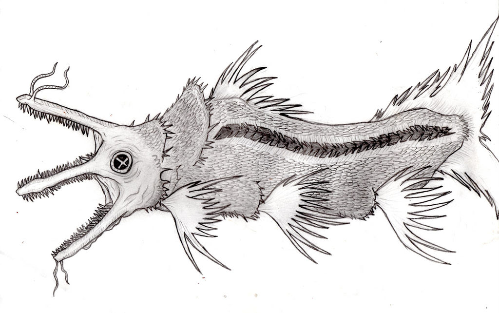 Evil Demon Fish Colossal Demon Fish by BrownPellycon on DeviantArt