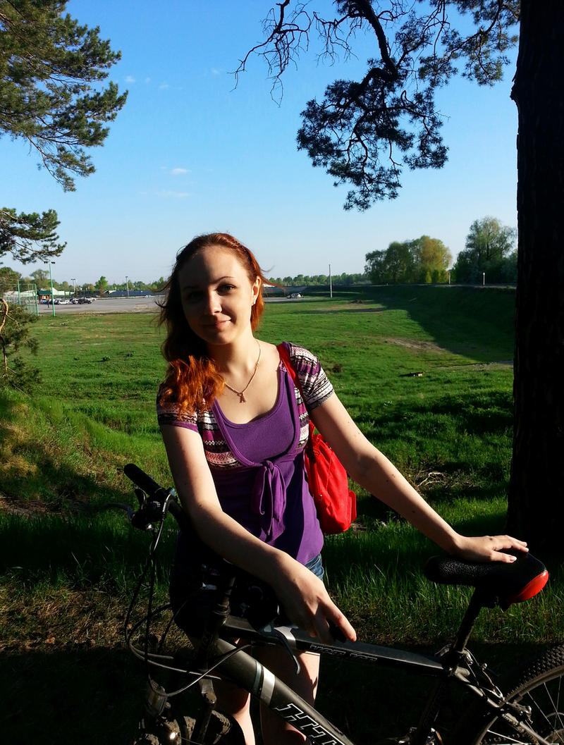 Me with bicycle