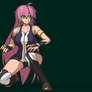 Tomoe crouching slashes