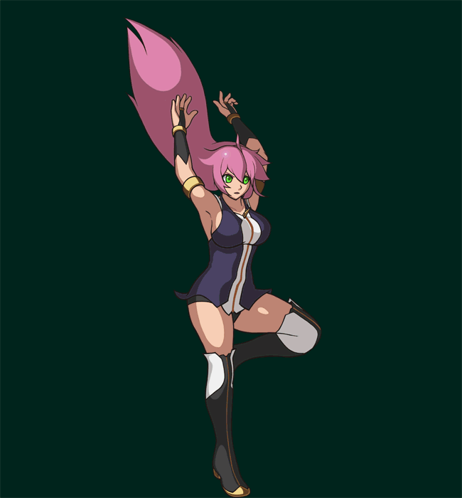 Tomoe air slash animation by hybridmink