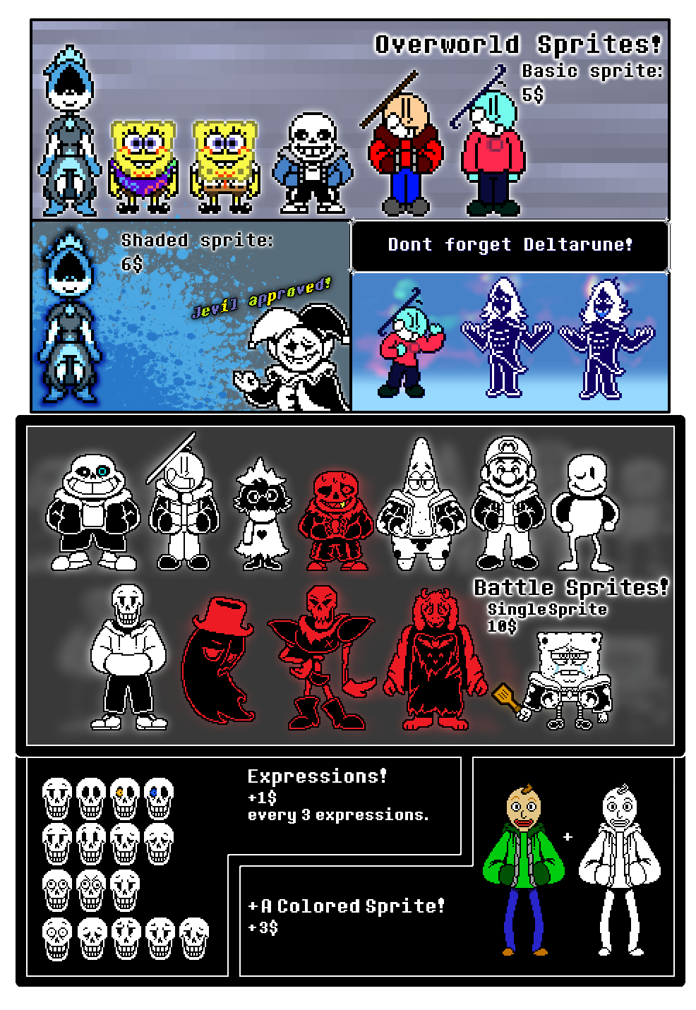 Pixilart - Bookturn Sans Dialogue Sprites uploaded by HarmlessBleach