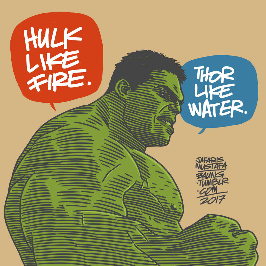 Hulk Like Raging Fire Thor Like Smoldering Fire By Baung