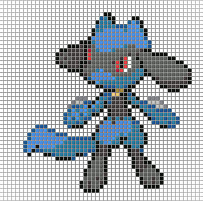 Pixel Riolu 447 Riolu by Electryonemoongoddes on DeviantArt
