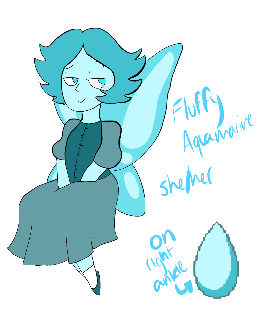 Fluffy Aquamarine Adopt