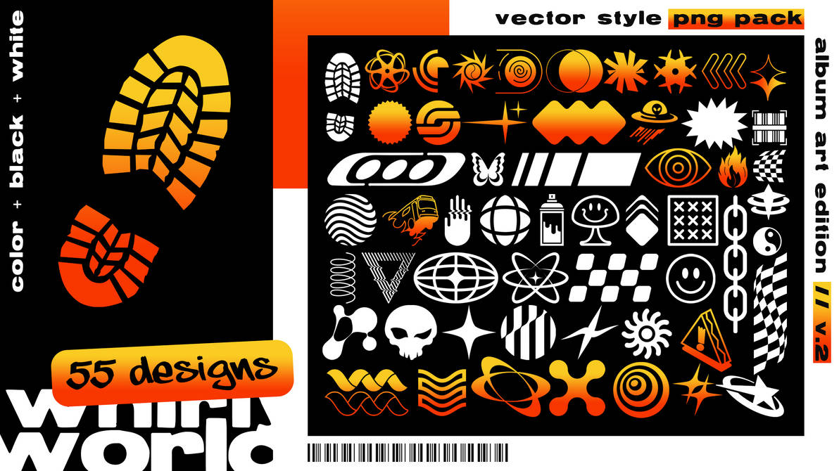 Png Vector Style vector style png pack - album art edition v.2 by whirlyworld on DeviantArt
