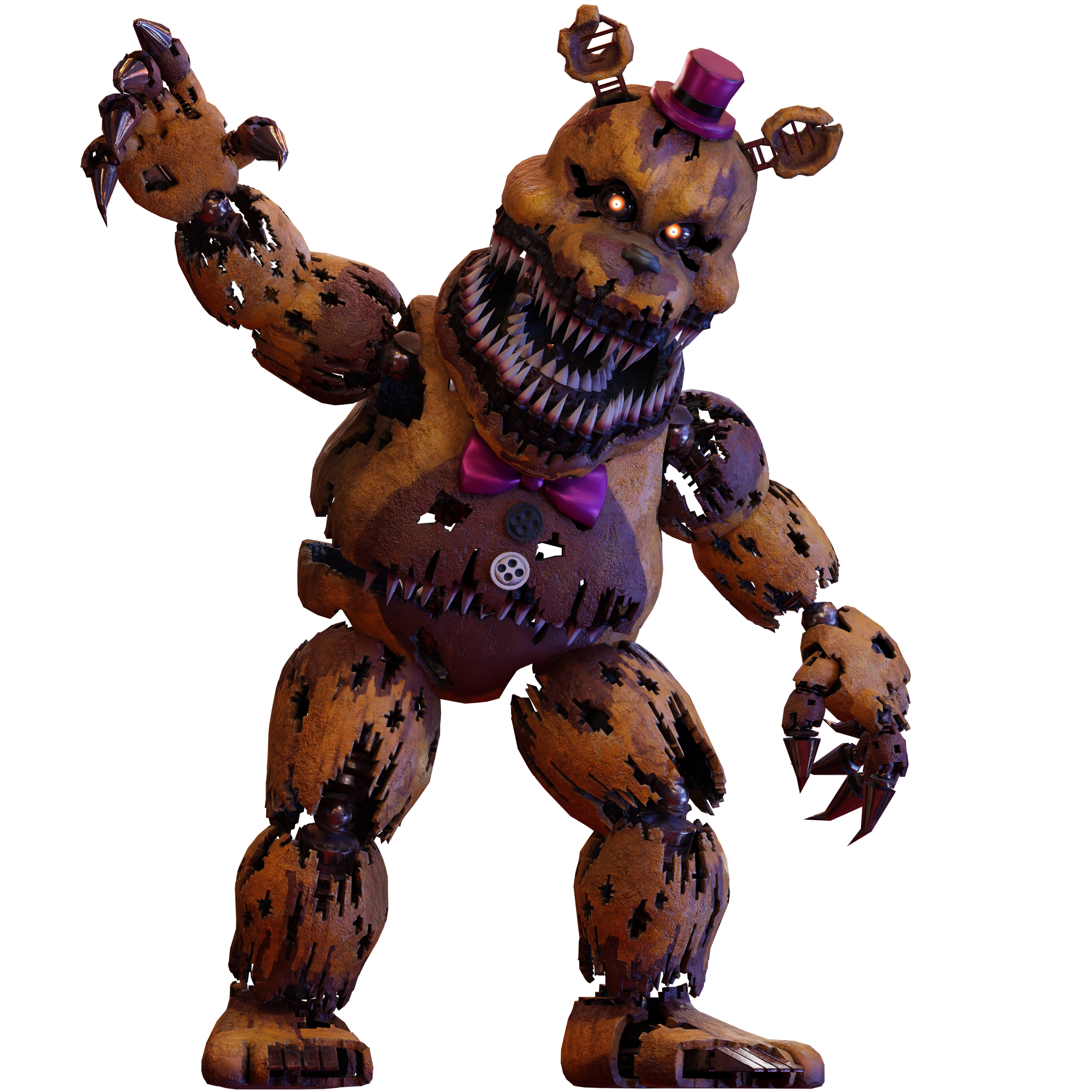 Nightmare Fredbear render by erhgrh on DeviantArt