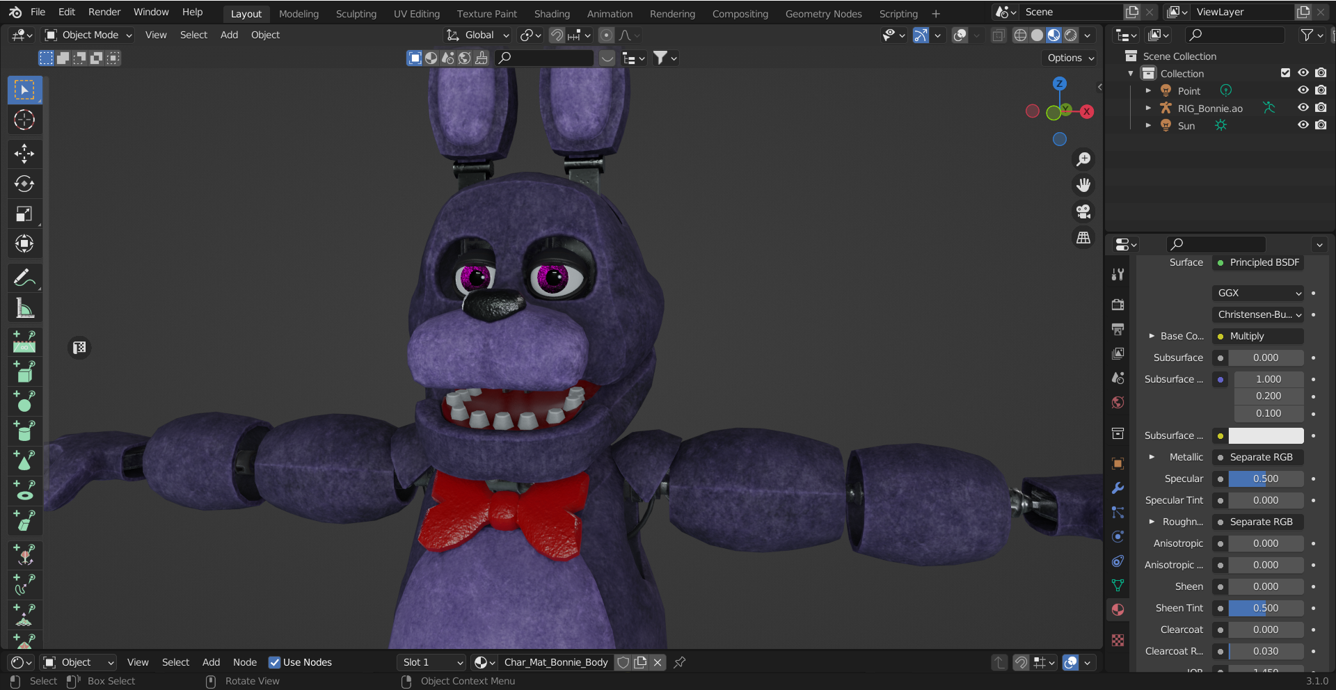 BUSTERS on X: FNAF 1 Retextures Pack Release! For BLENDER 3.2