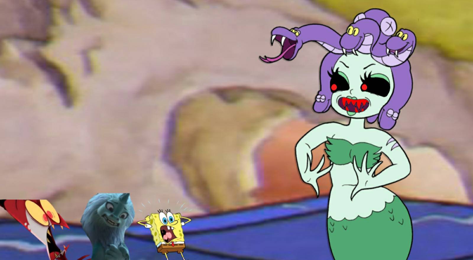 Cala Maria R3 Cala Maria Roaring at the Trio (Mermaid Attack) by Nicobaby3333 on ...