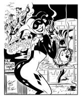 Bruce Timm inking study