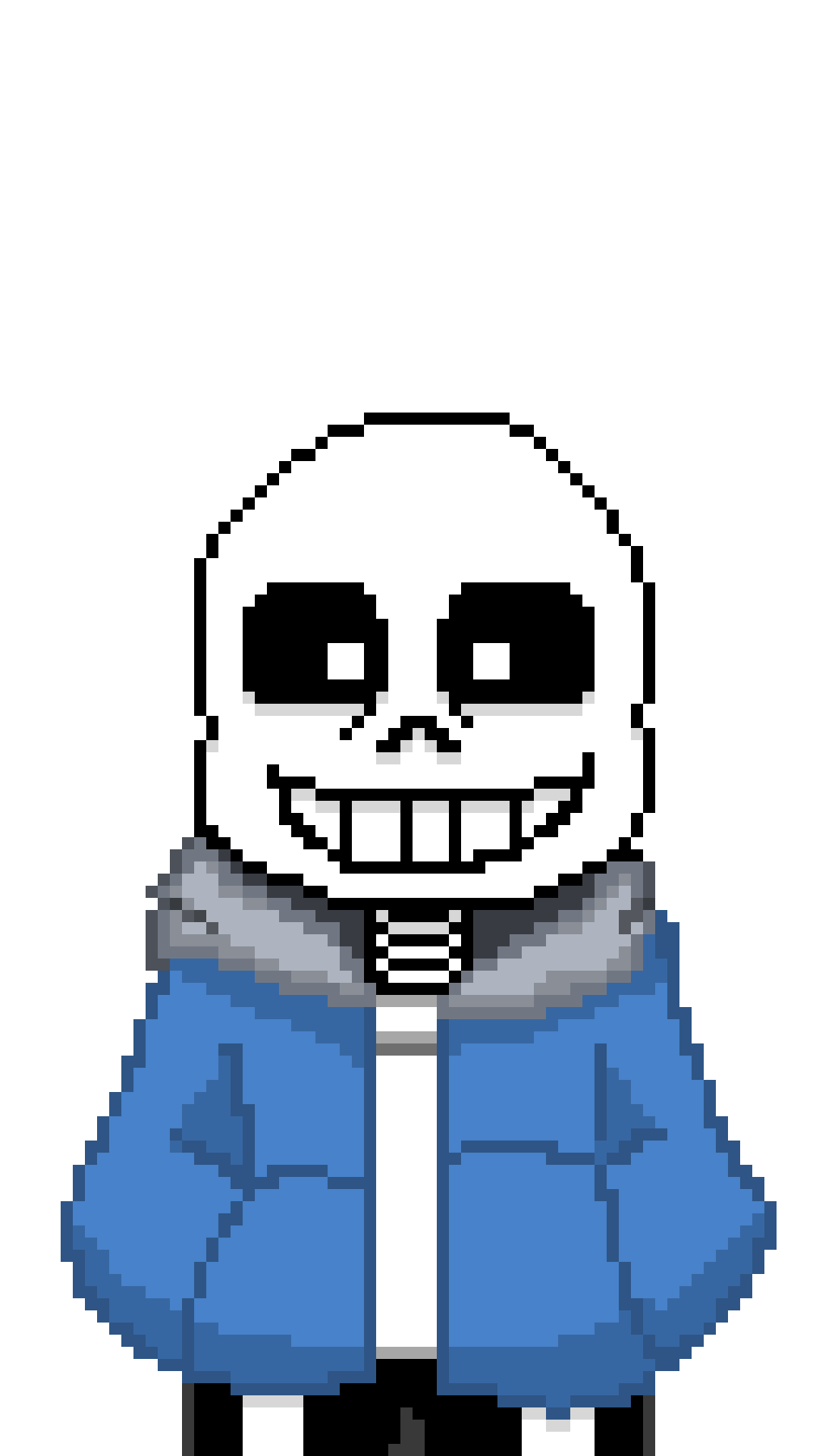 undertale sans pixel art have color by chichi3002 on DeviantArt