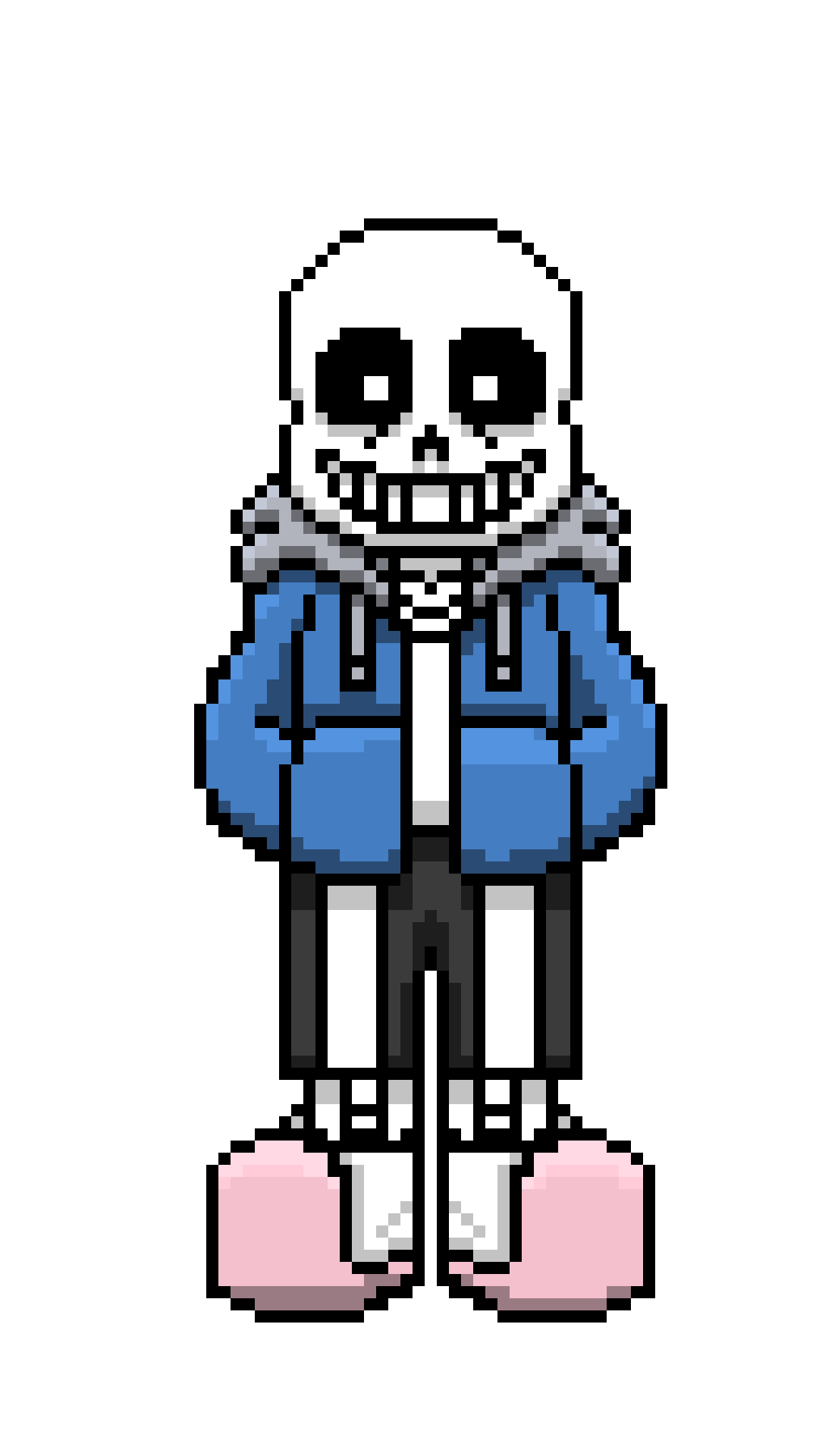 Sans undertale pixel art