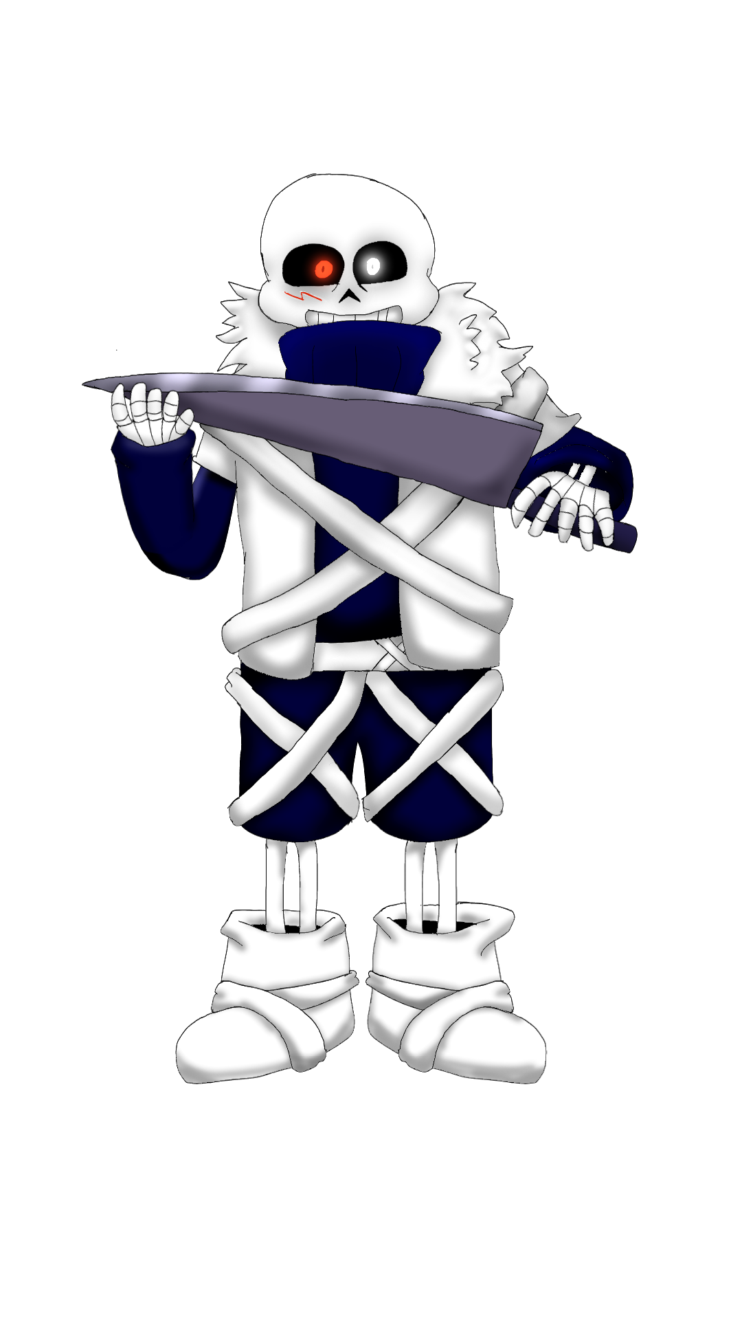 Cross Tale x-tale Cross sans painted ver by chichi3002 on DeviantArt