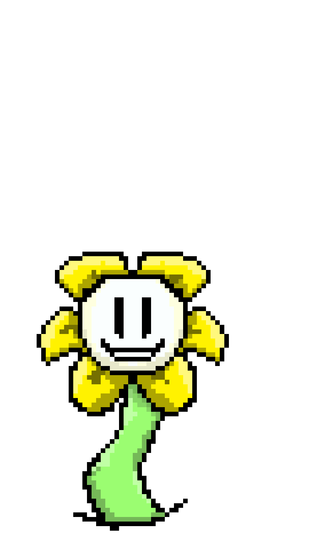 Pixel art Flowey by Pikeseria on DeviantArt