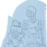 underBattery sans and papyrus