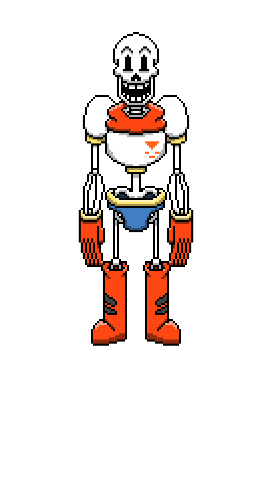 Undertale - Papyrus - pixel art by Usagi59K on DeviantArt